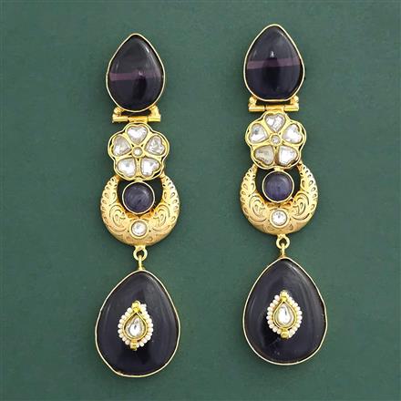 Kundan Classic Earring With Gold Plating