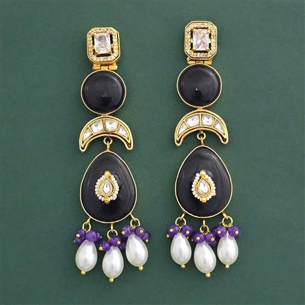 Kundan Classic Earring With Gold Plating