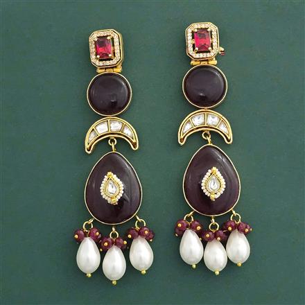 Kundan Classic Earring With Gold Plating
