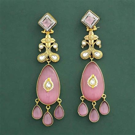 Kundan Classic Earring With Gold Plating