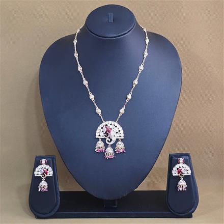 Kundan Meenakari Pendant Set With Carat Gold Plating