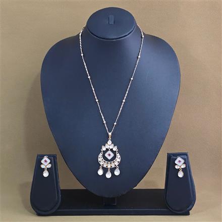 Kundan Classic Pendant Set With Carat Gold Plating
