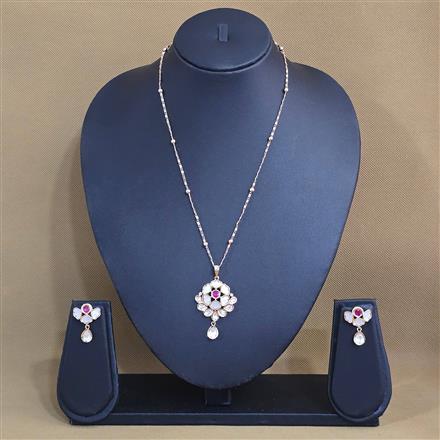 Kundan Classic Pendant Set With Carat Gold Plating