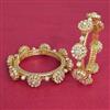 Kundan Openable Bangles With Carat Gold Plating