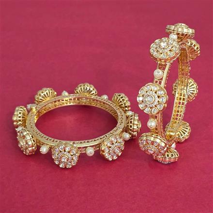 Kundan Openable Bangles With Carat Gold Plating