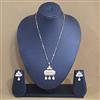 Kundan Meenakari Pendant Set With Carat Gold Plating