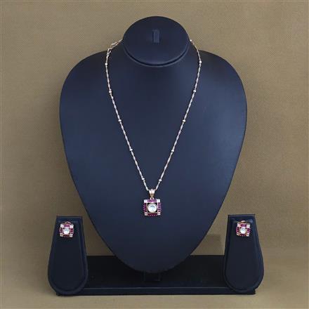 Kundan Classic Pendant Set With Carat Gold Plating