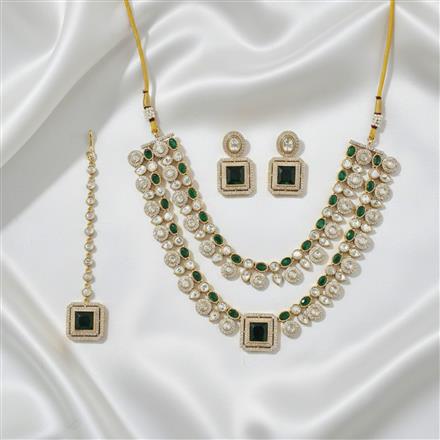 Kundan Classic Necklace Set With Carat Gold Plating