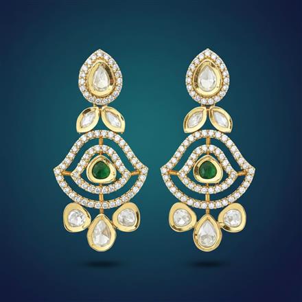 Kundan Classic Earring With Carat Gold Plating