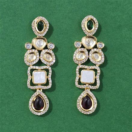 Kundan Classic Earring With Carat Gold Plating
