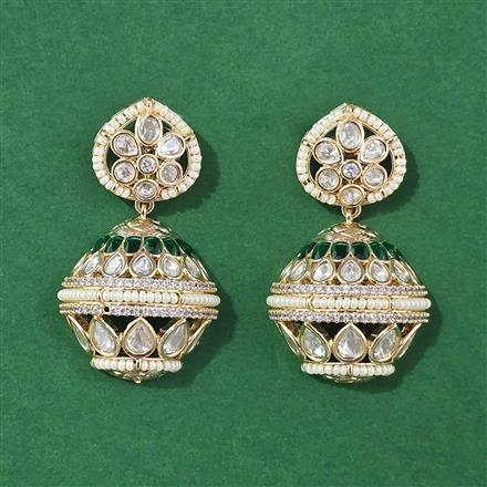 Kundan Classic Earring With Carat Gold Plating