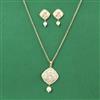 Kundan Classic Pendant Set With Carat Gold Plating