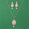 Kundan Classic Pendant Set With Carat Gold Plating