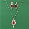 Kundan Classic Pendant Set With Carat Gold Plating