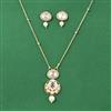 Kundan Classic Pendant Set With Carat Gold Plating