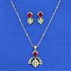 Kundan Meenakari Pendant Set With Carat Gold Plating