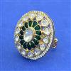Kundan Adjustable Ring With Carat Gold Plating