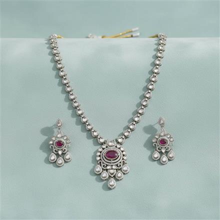 Kundan Classic Necklace Set With Mehndi Plating