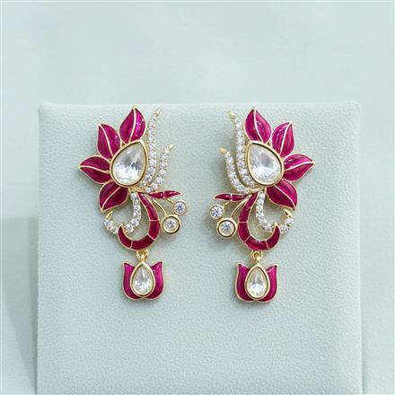Kundan Classic Earring With Carat Gold Plating