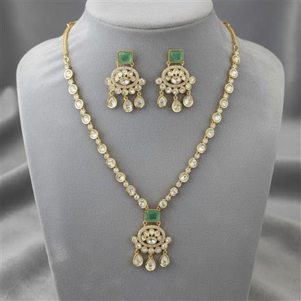 Kundan Classic Necklace Set With Carat Gold Plating
