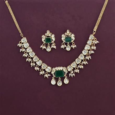 Kundan Moti Necklace With Carat Gold Plating