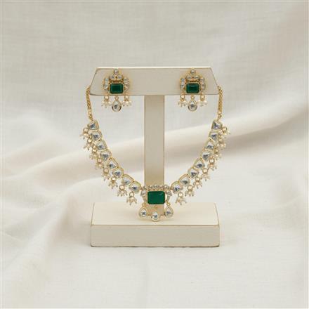 Kundan Moti Necklace With Carat Gold Plating