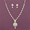 Kundan Meenakari Necklace Set With Carat Gold Plating