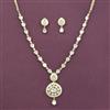 Kundan Meenakari Necklace Set With Carat Gold Plating
