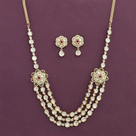 Kundan Classic Necklace With Carat Gold Plating