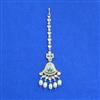 Kundan Mother Of Pearl Tikka With Carat Gold Plating