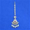 Kundan Mother Of Pearl Tikka With Carat Gold Plating