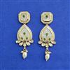 Kundan Mother Of Pearl Earring With Carat Gold Plating