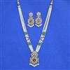 Kundan Moti Pendant Set With Carat Gold Plating