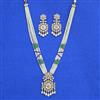 Kundan Moti Pendant Set With Carat Gold Plating