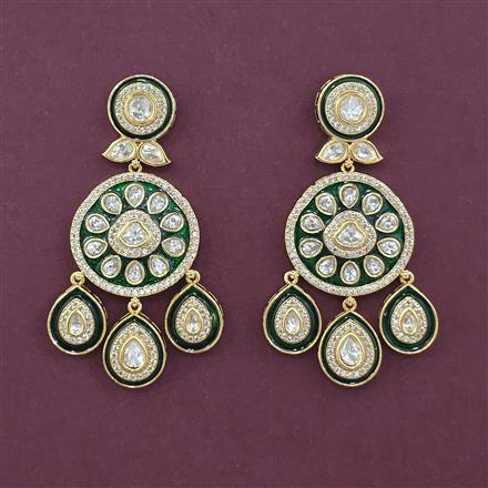 Kundan Meenakari Earring With Carat Gold Plating