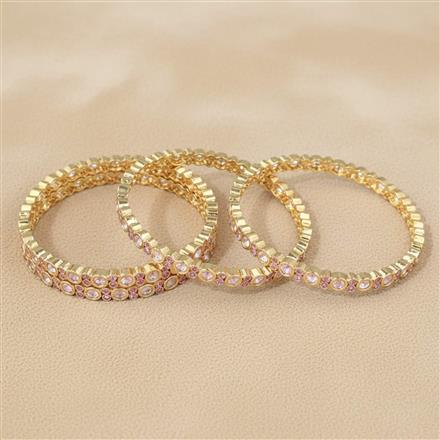 Kundan Classic Bangles With Carat Gold Plating