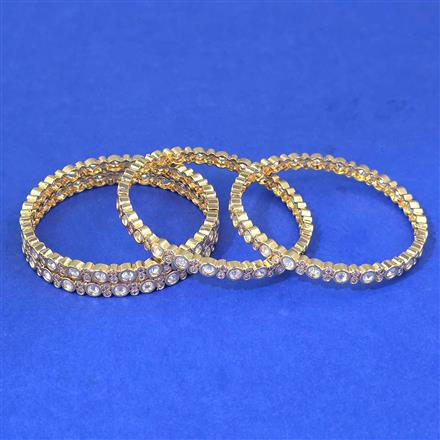 Kundan Classic Bangles With Carat Gold Plating