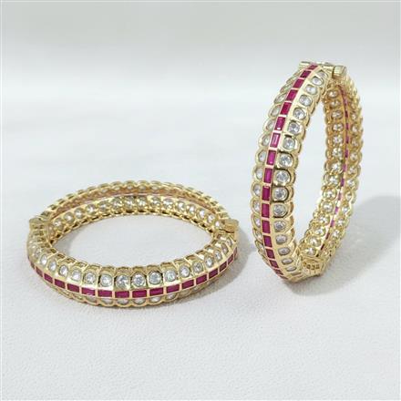 Kundan Openable Bangles With Carat Gold Plating