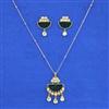 Kundan Classic Pendant Set With Carat Gold Plating
