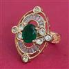 Kundan Adjustable Ring With Carat Gold Plating