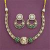 Kundan Moti Necklace Set With Carat Gold Plating