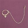 Kundan Moti Nose Ring With Carat Gold Plating