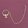 Kundan Meenakari Nose Ring With Carat Gold Plating