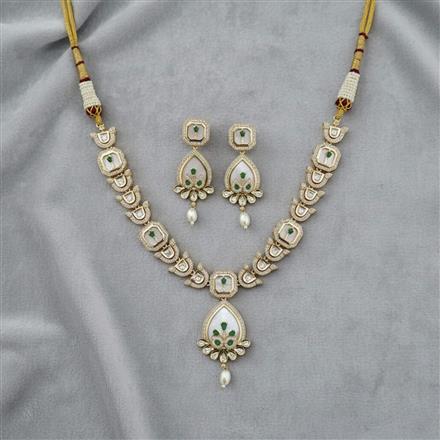 Kundan Moti Necklace With Carat Gold Plating