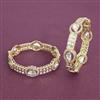 Kundan Openable Bangles With Carat Gold Plating