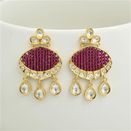 Kundan Classic Earring With Carat Gold Plating