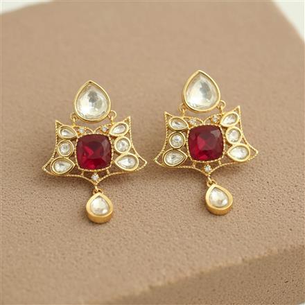 Kundan Classic Earring With Carat Gold Plating