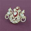 Kundan Adjustable Ring With Carat Gold Plating