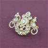 Kundan Adjustable Ring With Carat Gold Plating