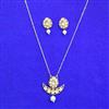 Kundan Moti Pendant Set With Carat Gold Plating